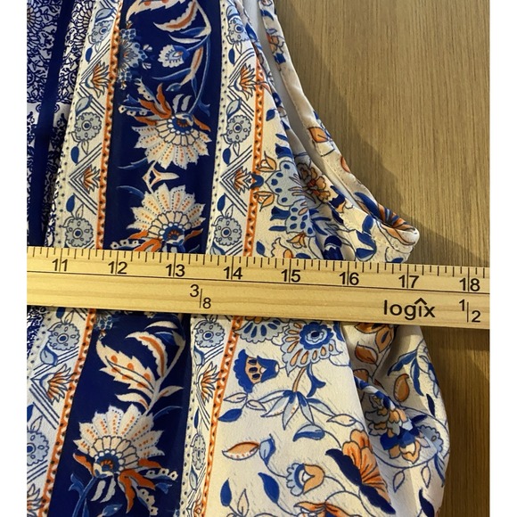 Japna Maxi Dress Size Medium Halter Neck Artsy Bohemian Floral Hippie NWOT - Picture 5 of 12